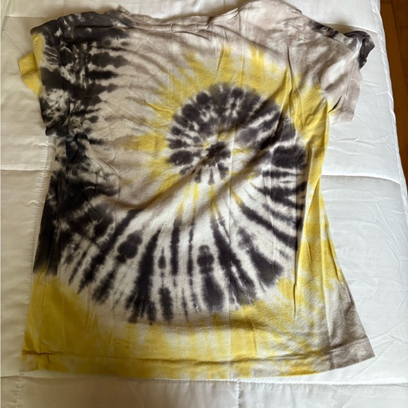 LAmade Yellow and Black Tie-Dye Tee - Picture 3 of 4